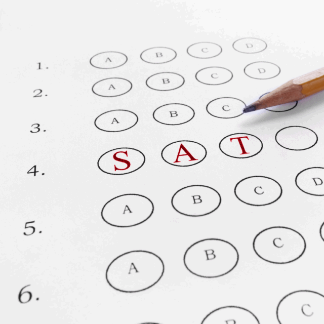 SAT math practice strategies with workbook and calculator