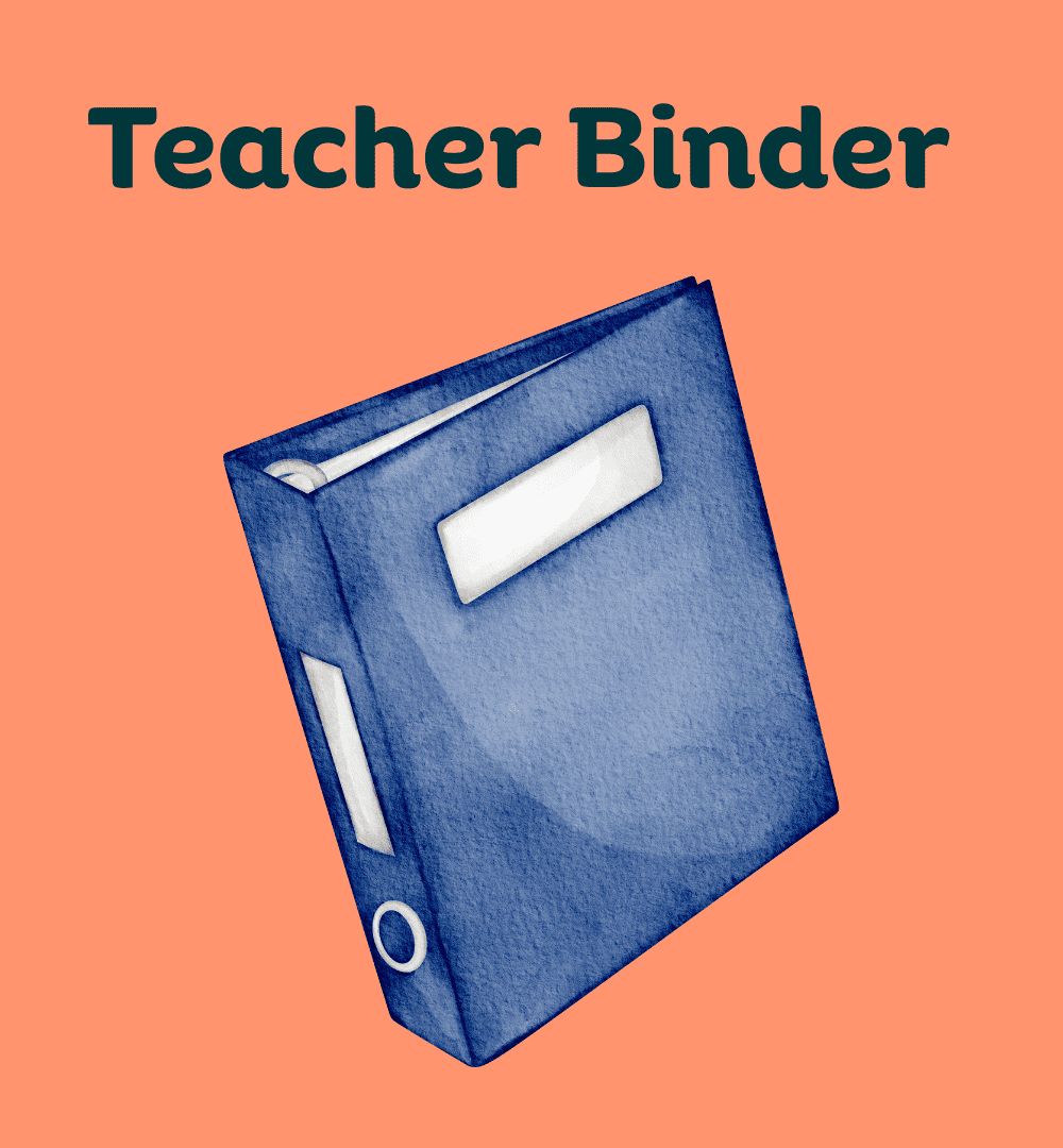 Teacher binder