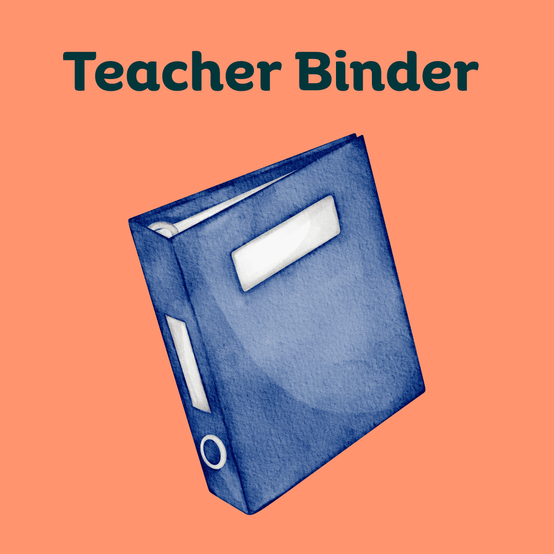 Teacher binder